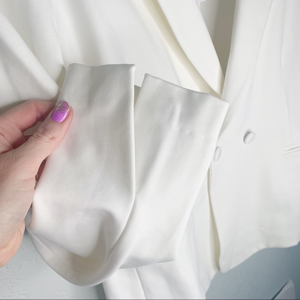 LAGENCE White Career Blazer New Large Long Sleeve - Picture 4 of 9
